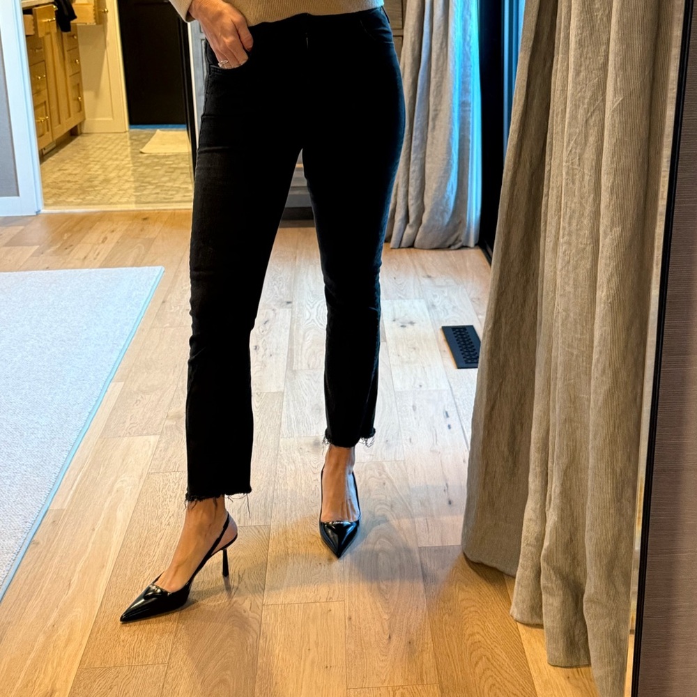 MOTHER Hustler Ankle Fray Jean